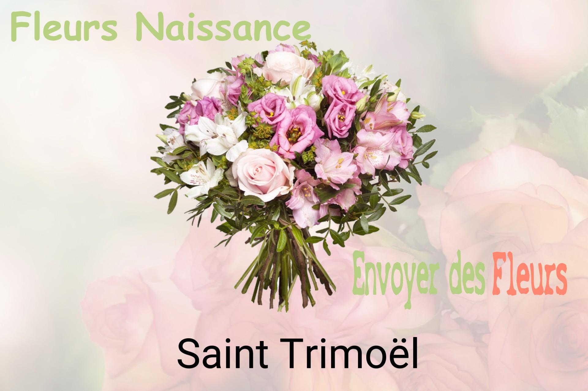Bouquet de fleurs de naissance livré à Saint-Trimoël